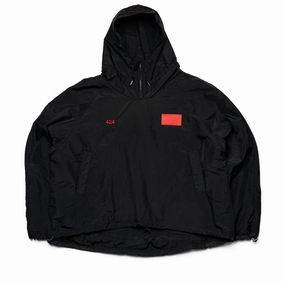 424 Giubbino Uomo Ric To Lightweight Jacket - Black Stylish Bottom