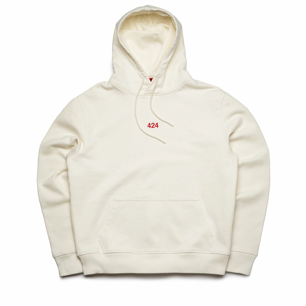 424 Hoodie - White Silent Mood