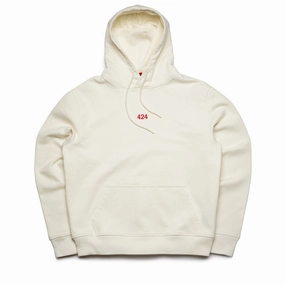 424 Hoodie - White Silent Mood