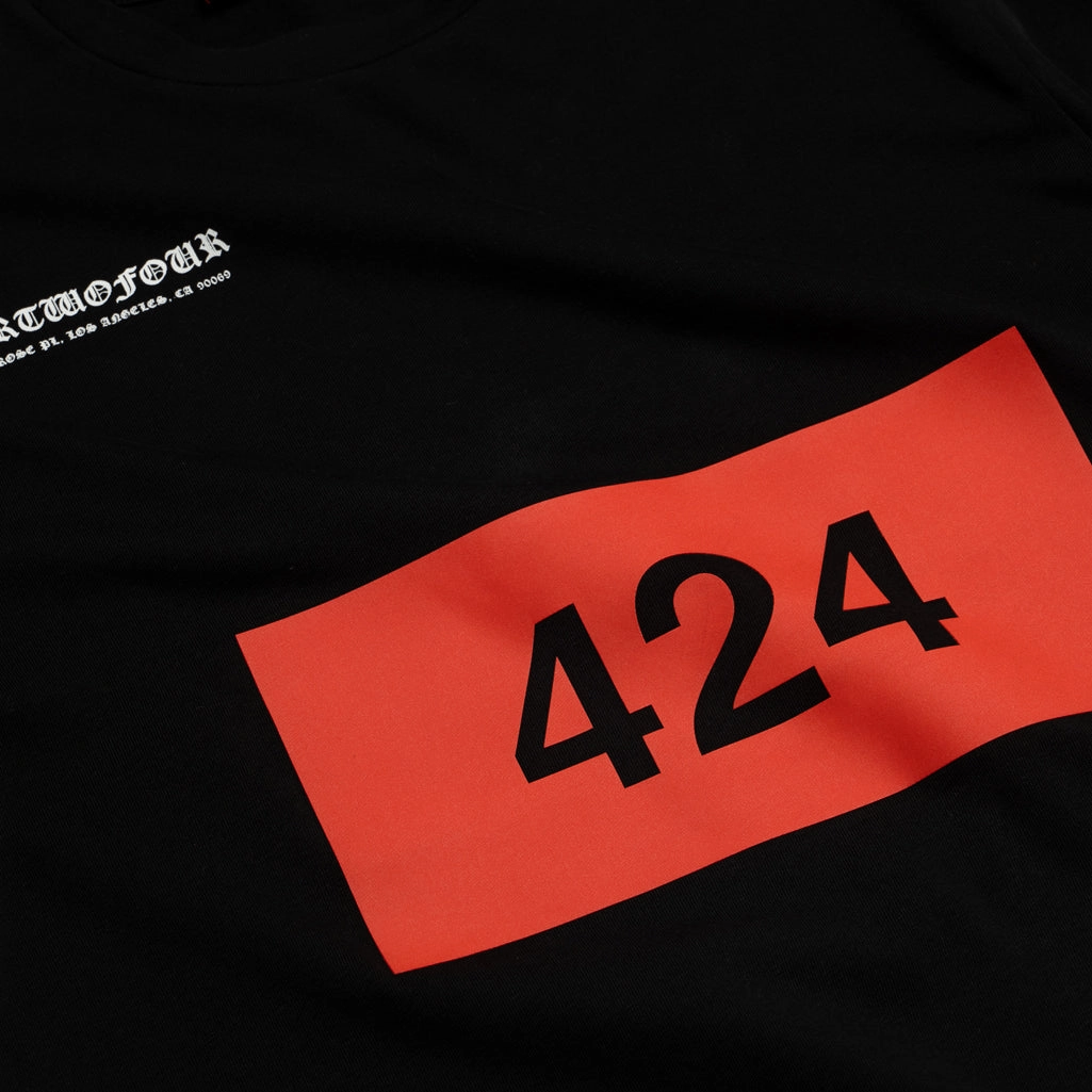 424 Printed Tee - Black Global Glow AbrasionResistant Fabric