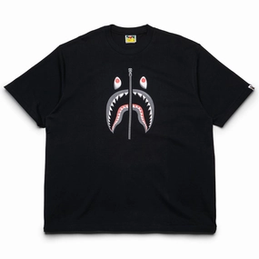 Hero Glow A Bathing Ape 3D Shark Tee - Black