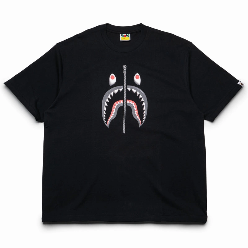 Hero Glow A Bathing Ape 3D Shark Tee - Black
