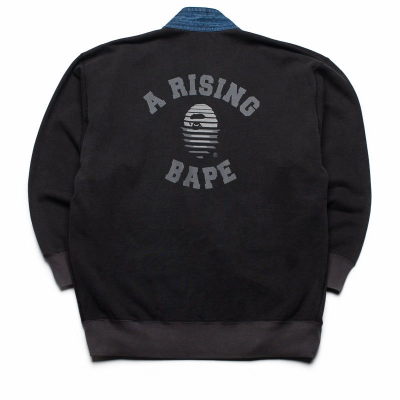Farm Glow Light Fabric A Bathing Ape A Rising Bape Hanten Jacket - Black