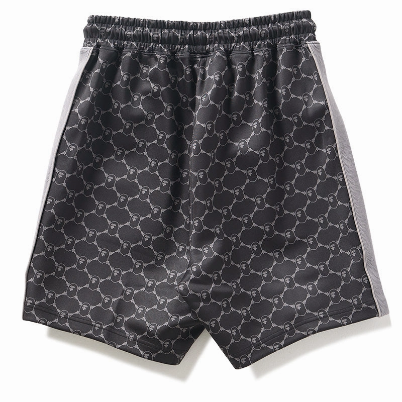 A Bathing Ape College Monogram Sweat Shorts - Black Modern Design