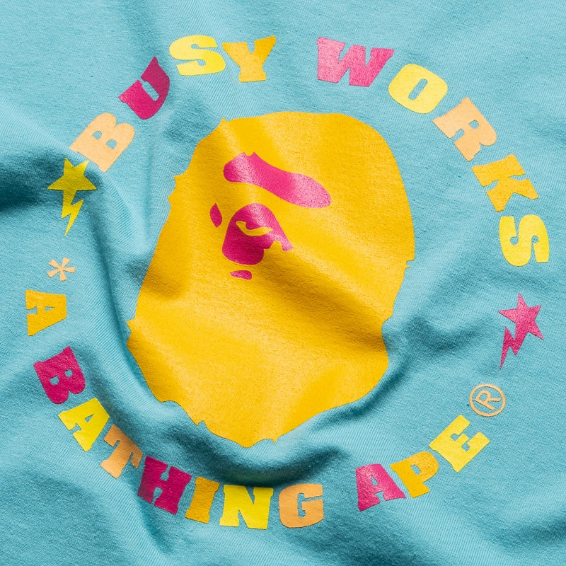 Skin Hug A Bathing Ape Colors Busy Works Sta Tee - Blue