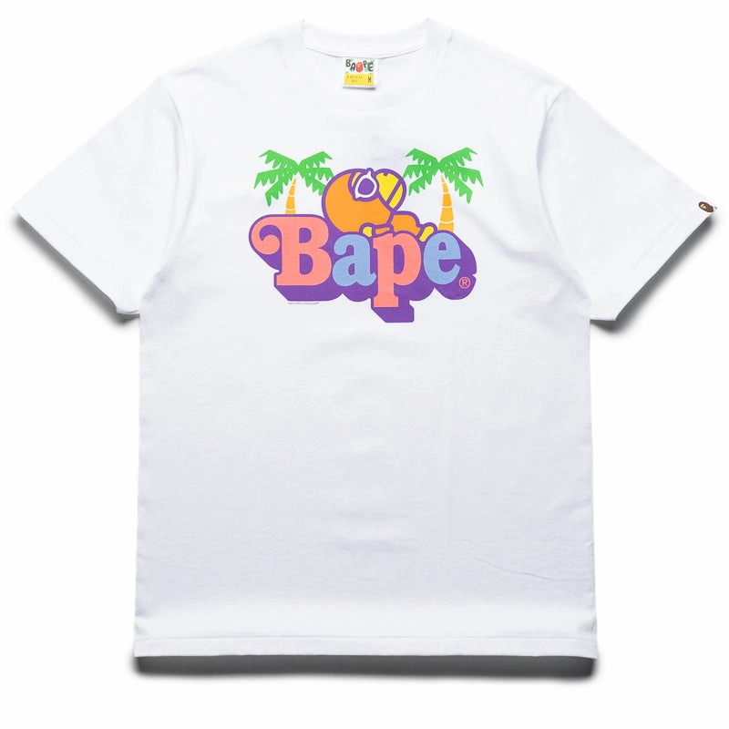StaticResistantLining A Bathing Ape Colors Milo On Bape Summer Tee - White