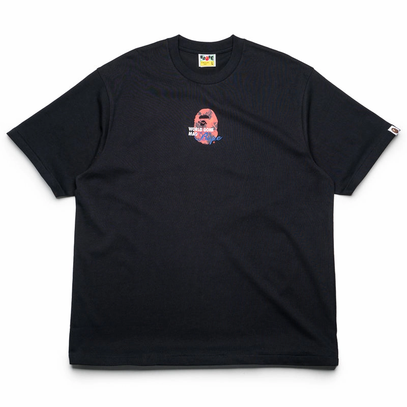 Casual Wear A Bathing Ape Floral Solid Camo Medium Ape Head Tee - Black