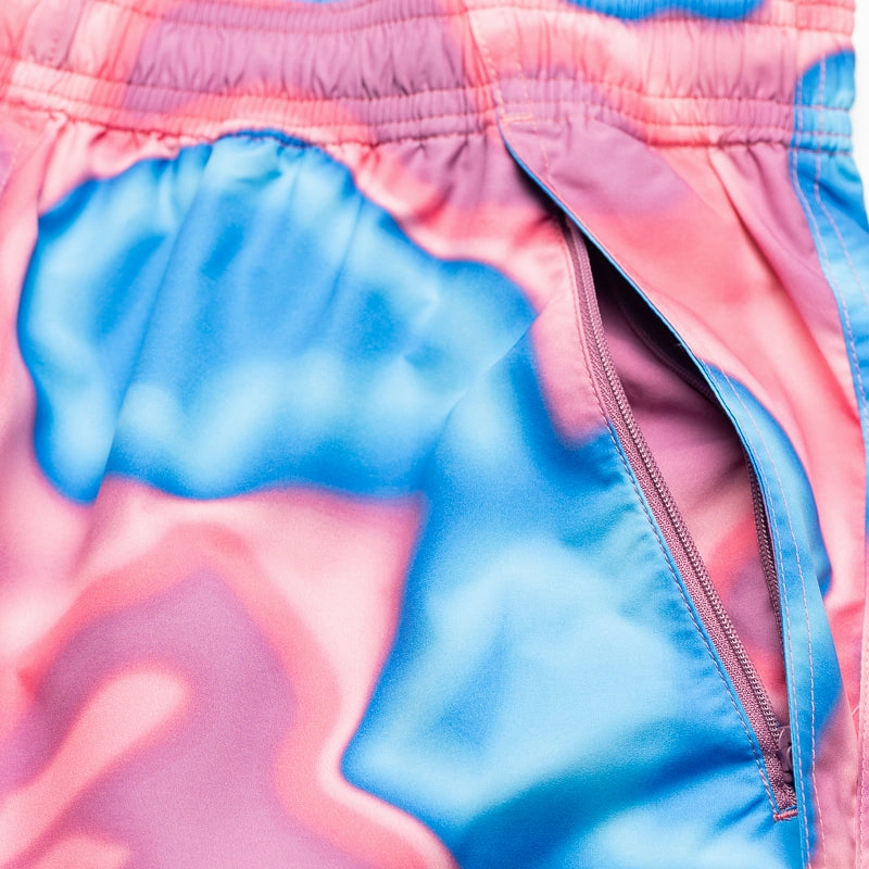Cotton Glow A Bathing Ape Liquid Camo One Point Beach Shorts - Pink