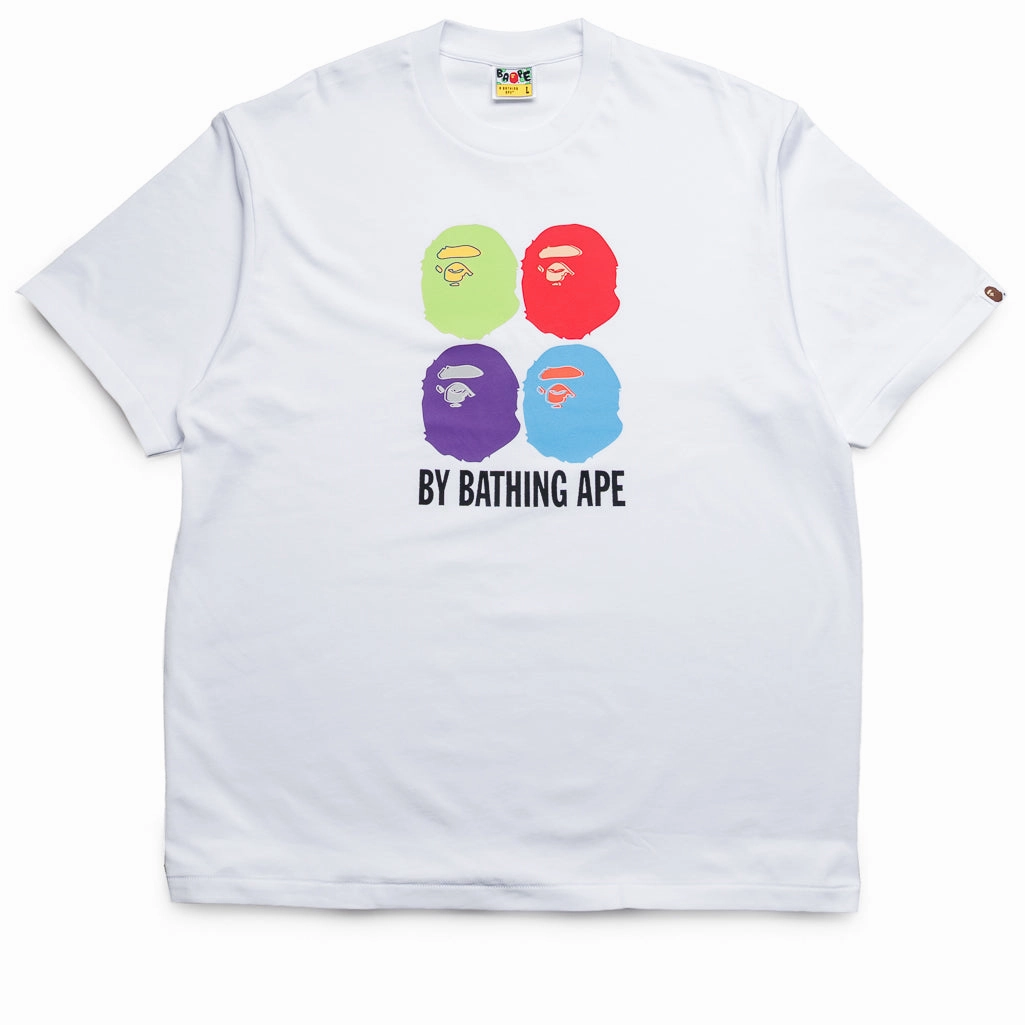 Cold Weather HypoallergenicTextile A Bathing Ape Multi Ape Head By Bathing Ape Tee - White