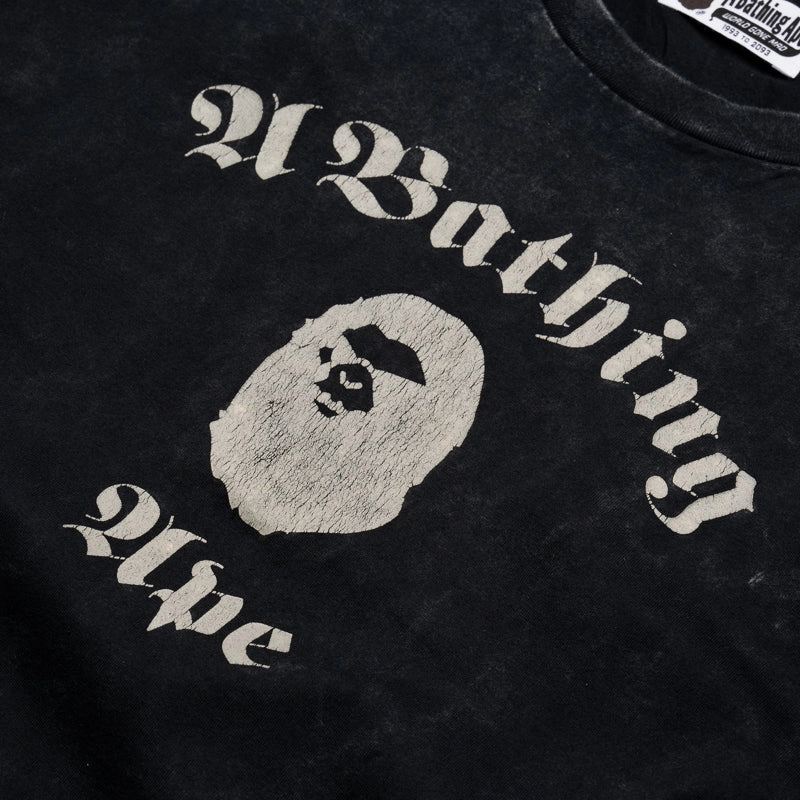 A Bathing Ape Overdye Tee - Black Screen Core Next Core