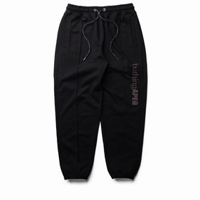 A Bathing Ape Pintuck Sweatpants - Black Cool Glow Meta Mood