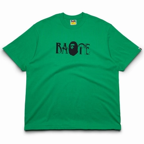 Sustainable Wear A Bathing Ape Screen Print Logo Tee - Green
