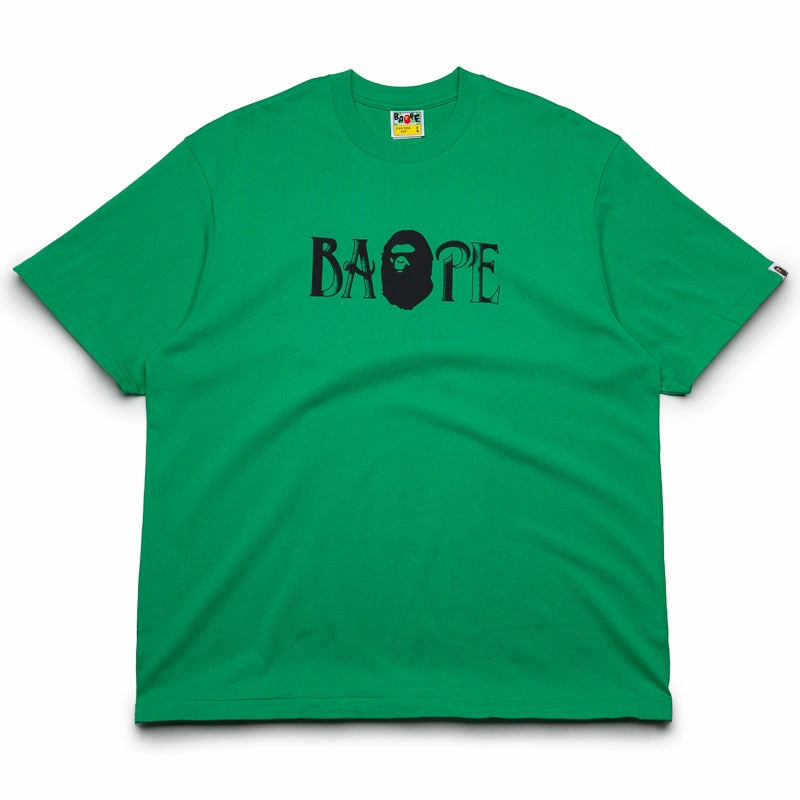 Sustainable Wear A Bathing Ape Screen Print Logo Tee - Green