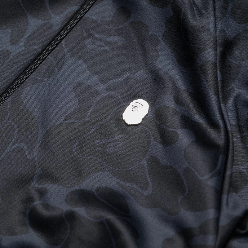 A Bathing Ape Solid Camo Shark Full Zip Hoodie - Black Fashion Accessory EcoDye Process