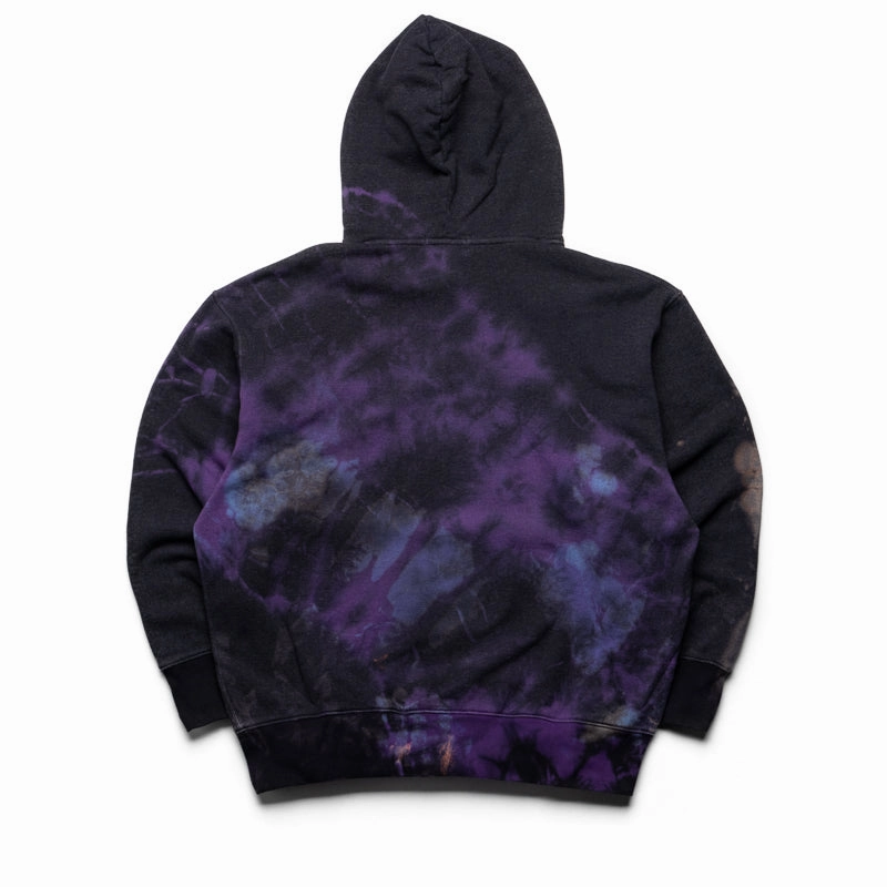 Conscious Fashion A Bathing Ape Tie Dye College Pullover Hoodie - Black