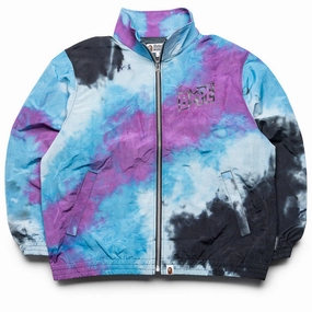 A Bathing Ape Tie Dye Track Jacket - Black Work Mix Relax Mode