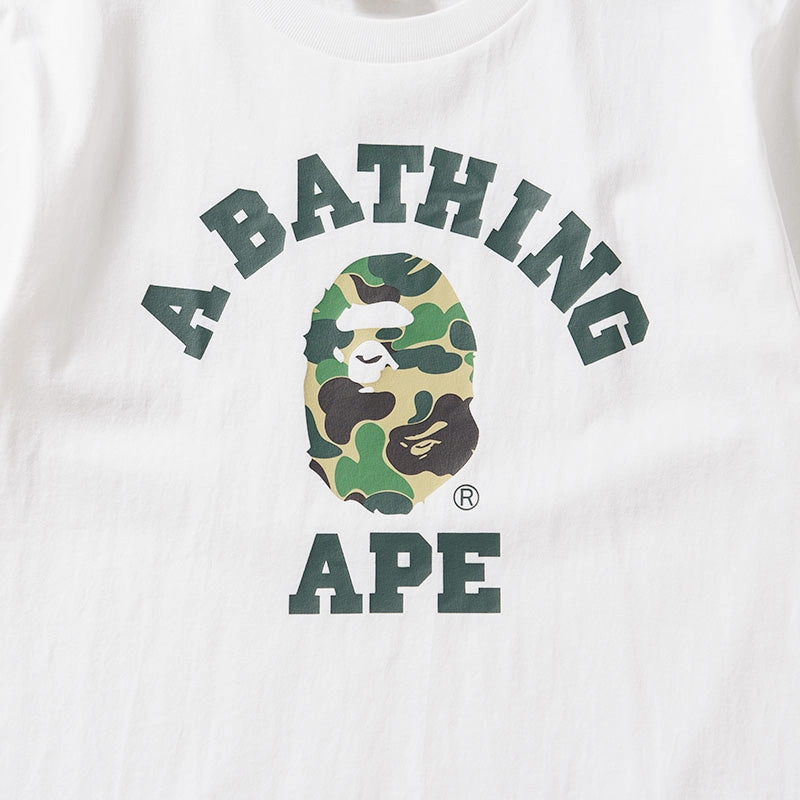 Warm Tracksuit A Bathing Bape ABC Camo College Tee - White/Green