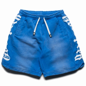 Godspeed New York Courtside Shorts - Blue Sun-Fade LightweightKnit FourWayStretch
