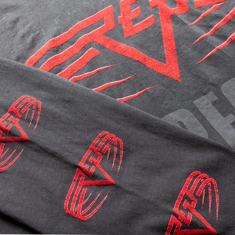 Represent Reversible Living Legacy Tour L/S Tee - Sun Fade Grey LayeredConstruction Outdoor Footwear