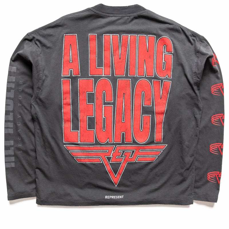 Fairy Touch UVProtectionCloth Represent Reversible Living Legacy Tour L/S Tee - Sun Fade Grey