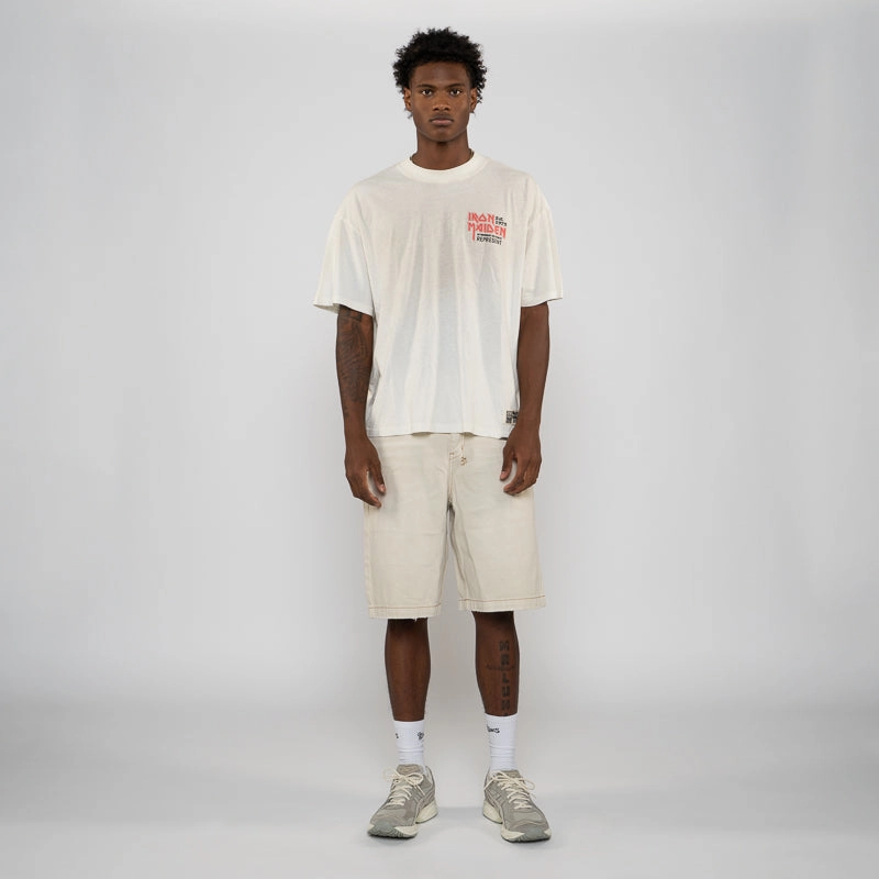 Iron Maiden x Represent Anniversary Tee - Washed Ecru Trend Vibe