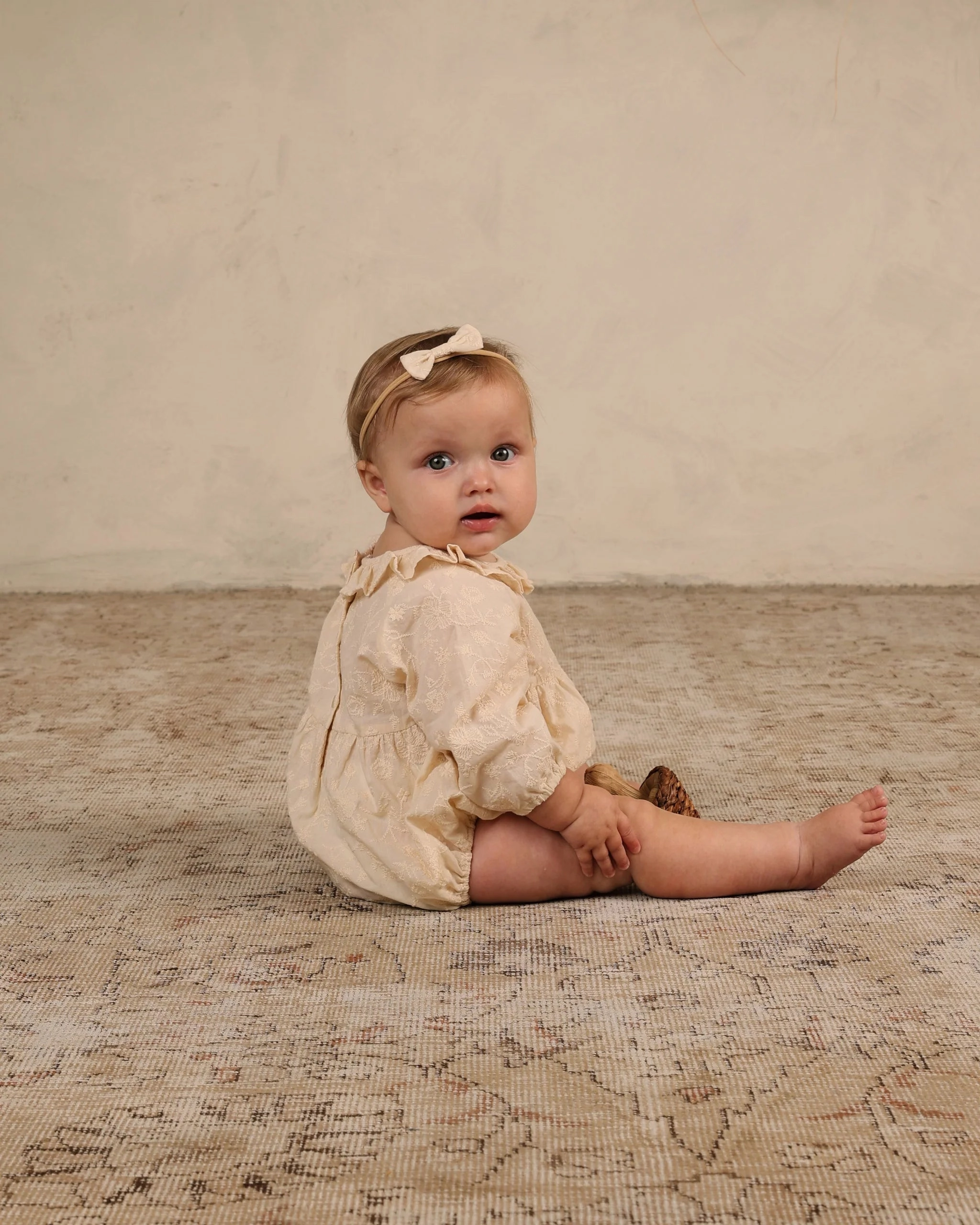 Seamless Design Summer Wear Adeline Romper - Natural