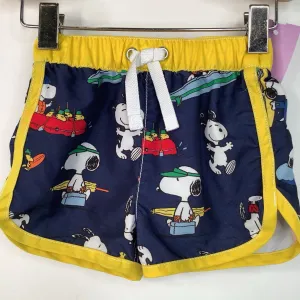 Size 3-6m (60): Hanna Andersson Blue Snoopy Print Swim Shorts Coastal Attire