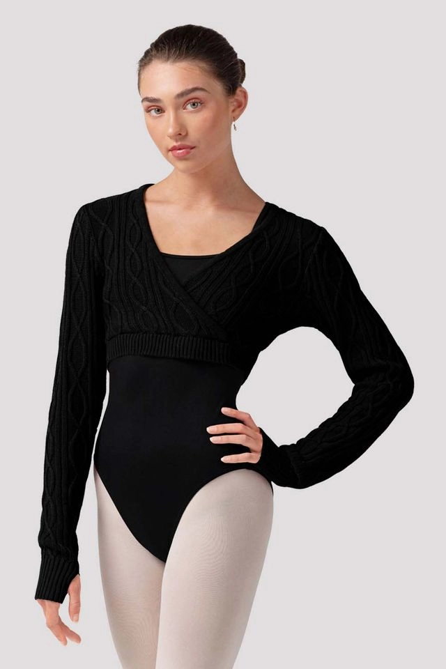Ladies Atiyah Long Sleeve Wrap Top TemperatureRegulating Fabric