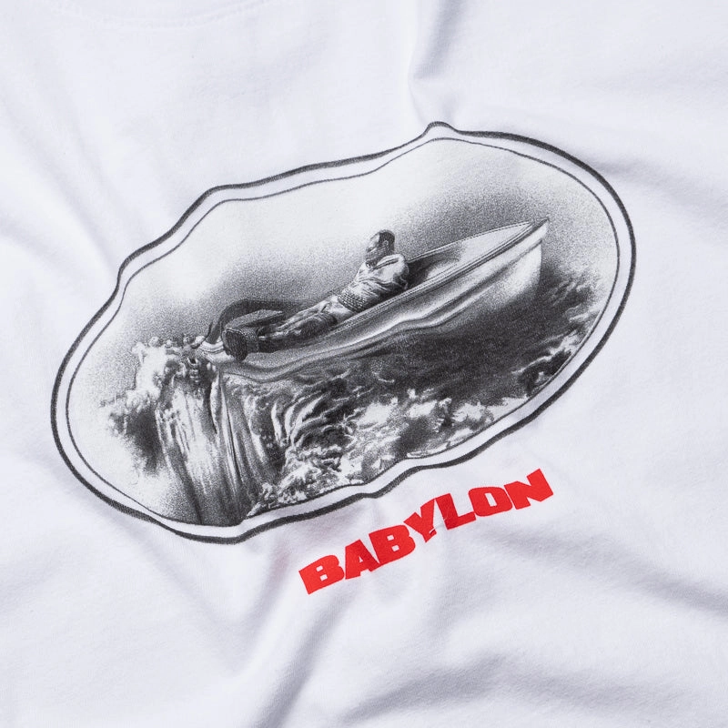 Babylon Tied Down Tee - White AntiClingFabric Stage Soul