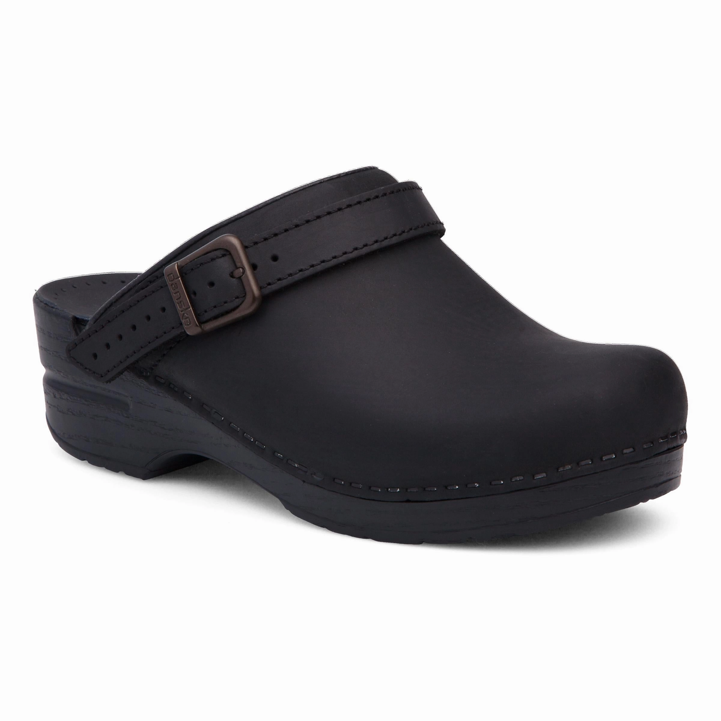 Resilient Sole Contoured Heel Ingrid Black Oiled