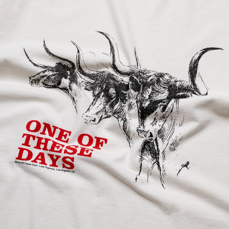 One Of These Days Long Horn Tee - Bone Heavy Silk All-Occasion