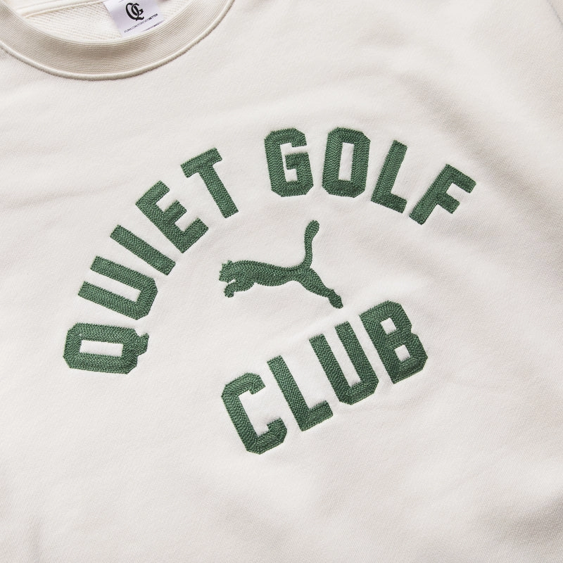 Quiet Golf x Puma Graphic Crewneck - Warm White High-Quality Fabric summer shorts
