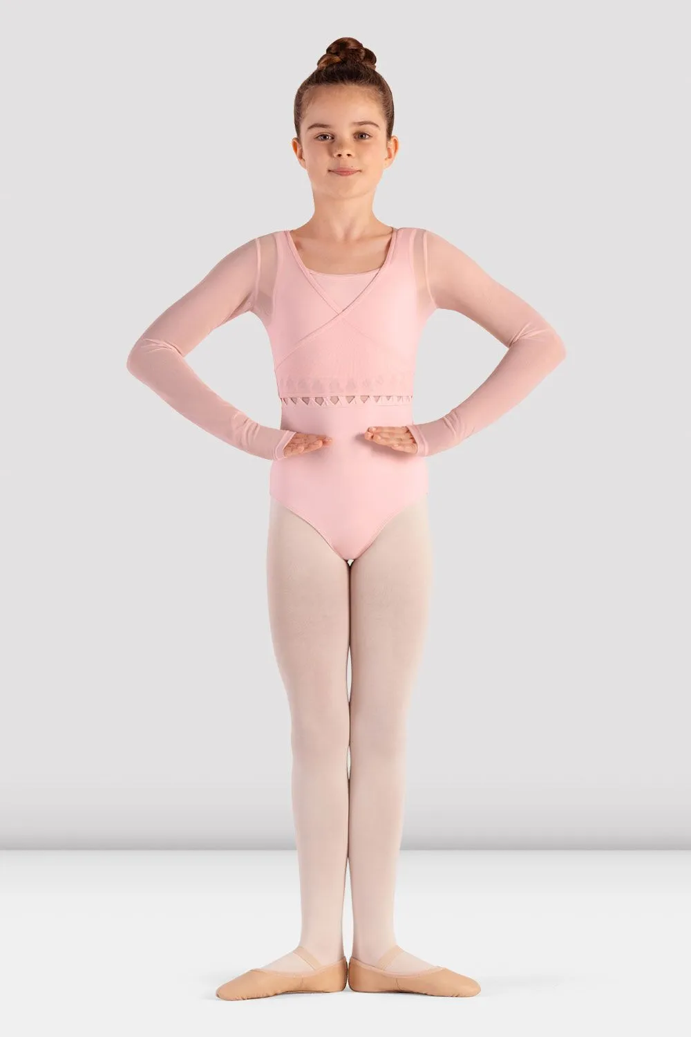 Pocketed Non-irritating Girls Henny Mesh Wrap Top