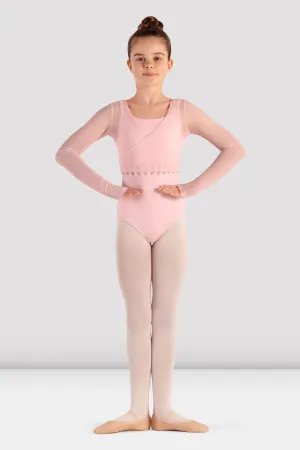 Pocketed Non-irritating Girls Henny Mesh Wrap Top