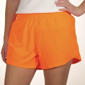 Silk Glow Relaxed Jeans Steph Shorts | Solid Neon Orange