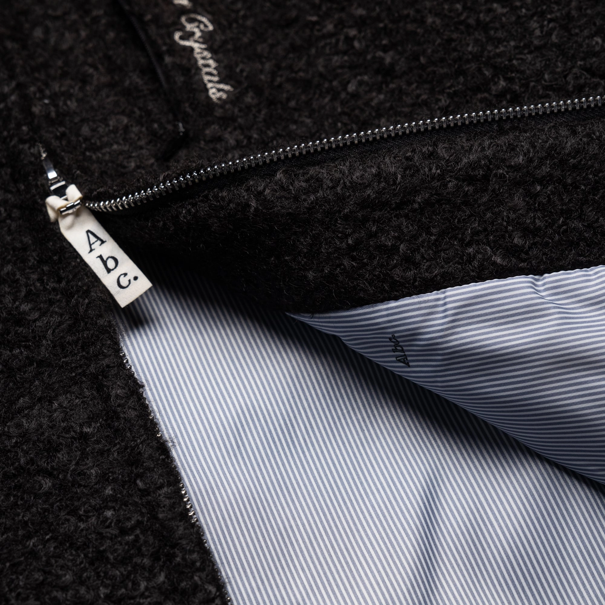 StaticResistant Still Soul Advisory Board Crystals Fancy Yarn Jacket - Black