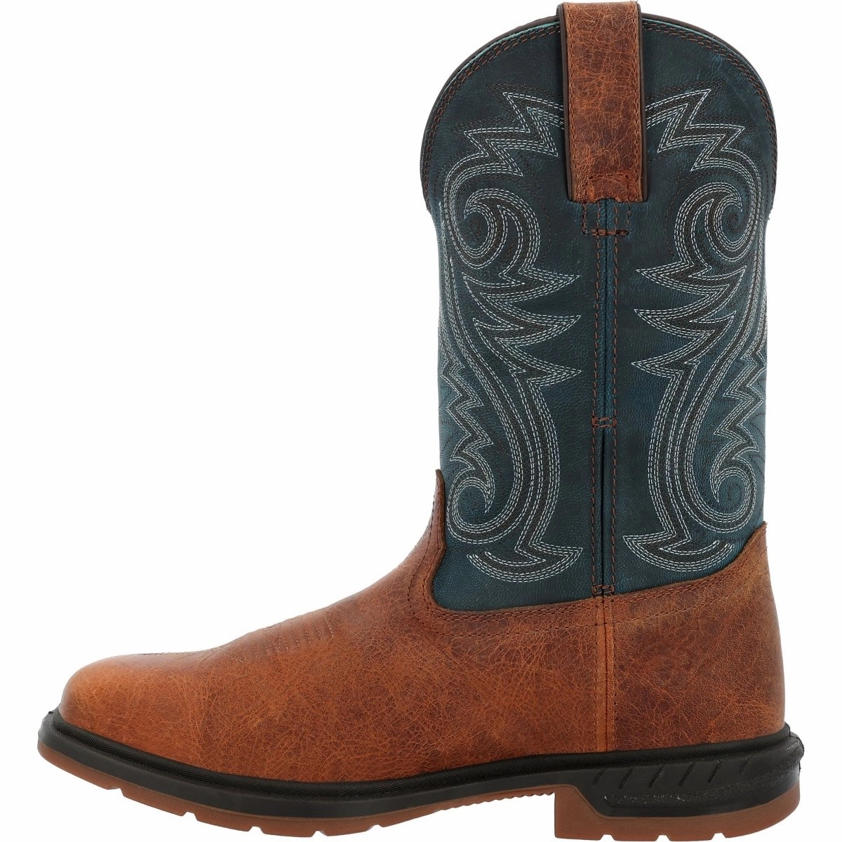 Rocky Worksmart Men's 11?? Waterproof Western Boots Rkw0429 In Brown Durable Shell Work Commute