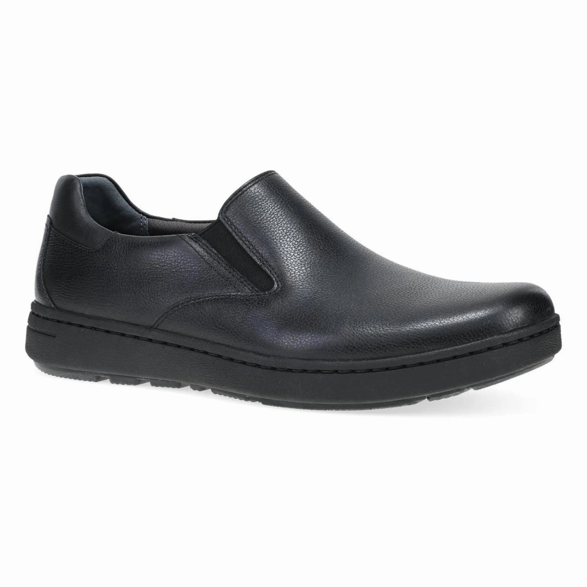 Dansko Thomas Men's Slip On In Black Waterproof Recycled Midsole Foam Wide Fit Option