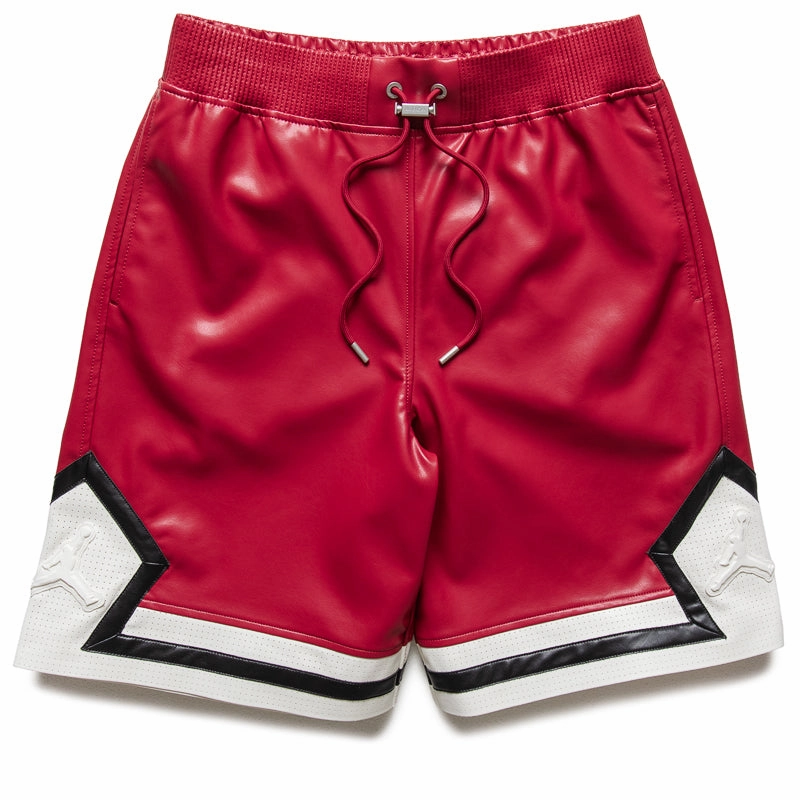 Air Jordan Vegan Leather Diamond Shorts - Wings Jordan Red/Sail Spark Glow
