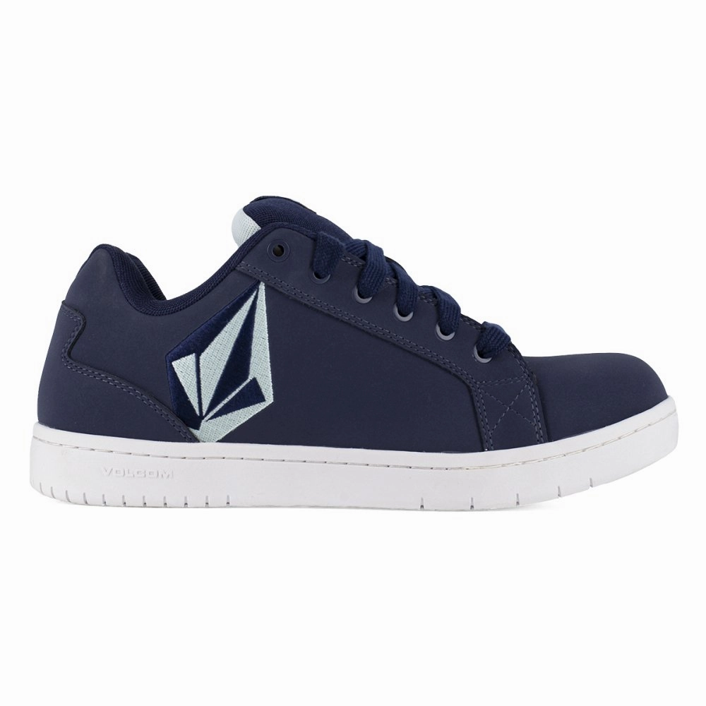 Volcom Women's Skate Inspired Composite Toe Work Shoe Stone Vm30486f In Blue And Navy Safety Shell Gear Sturdy footwear