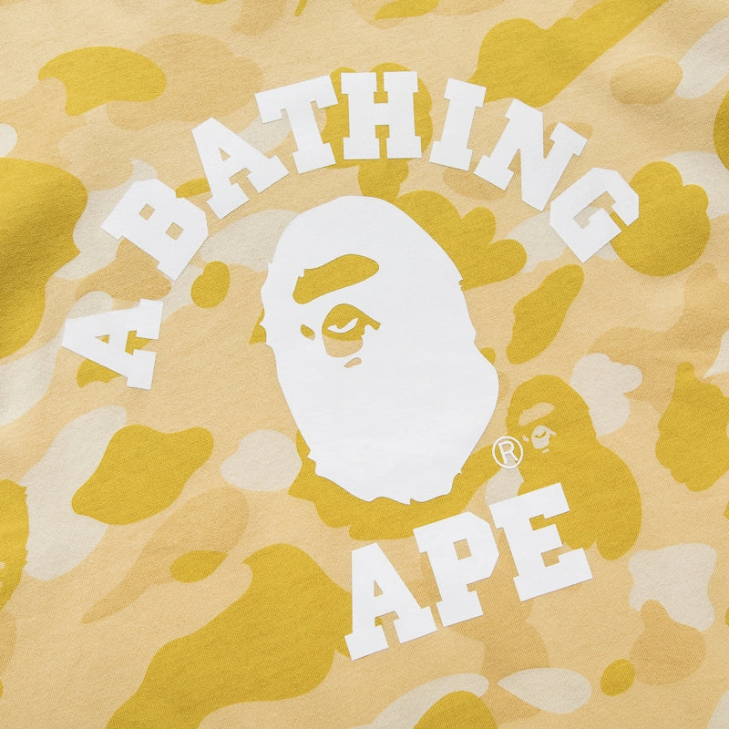 A Bathing Ape Color Camo College Tee - Yellow Cozy Robe