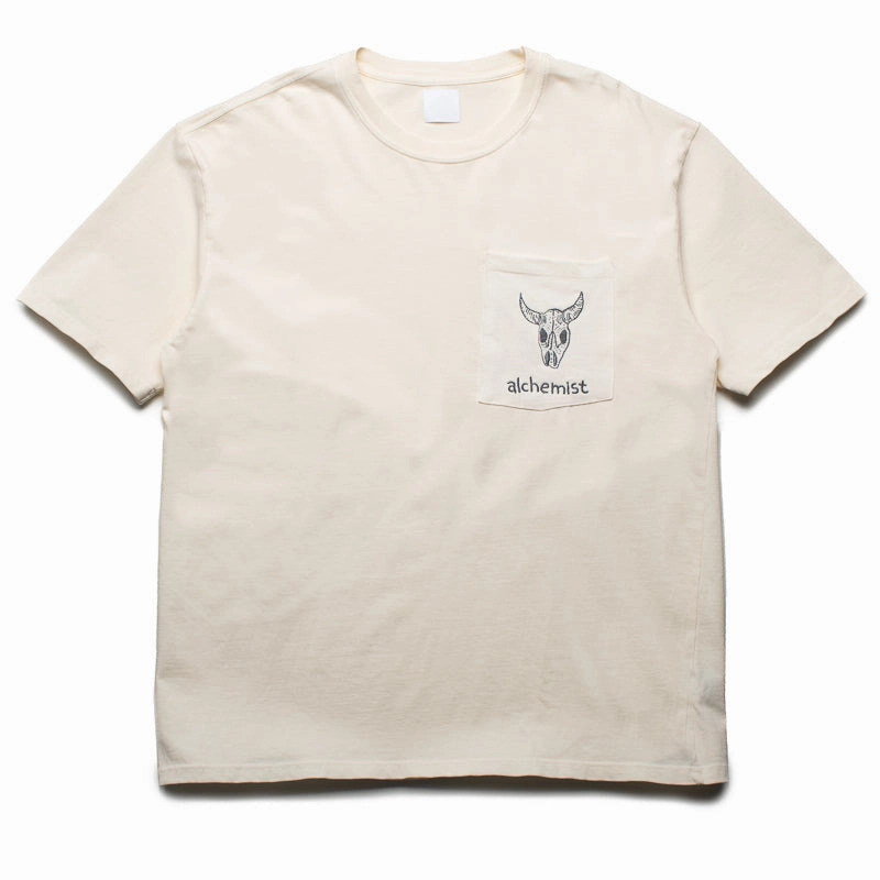 Picnic Fun Design Edge Alchemist Dane Pocket Tee - White Alyssum