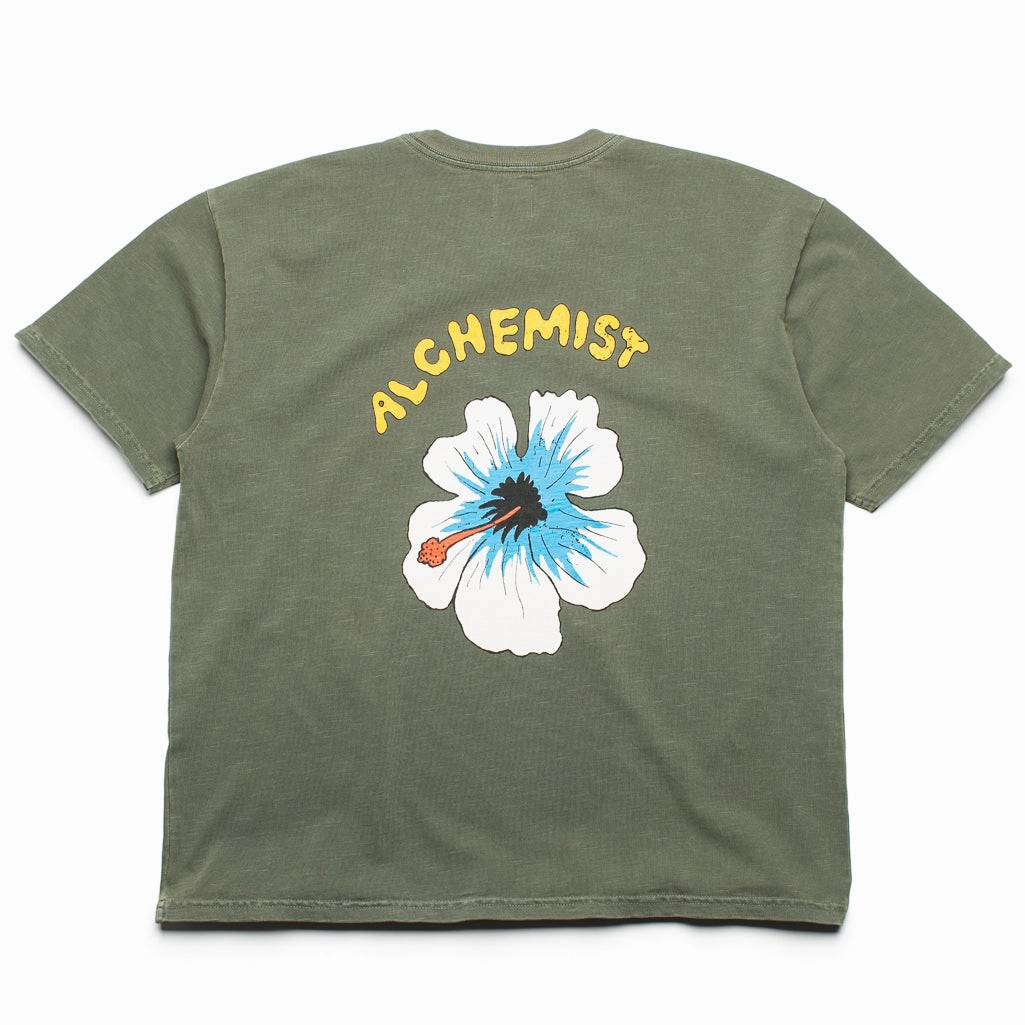 Alchemist Floral Skull Tee - Defender Green Light Jacket