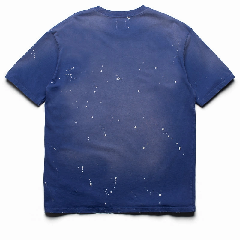 Alchemist Hugh Tee - Corsican Blue Heathered Fabric Elegant