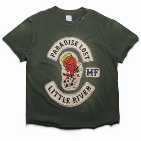 Alchemist Little River Tee - Defender Green MicroPerforatedTexture