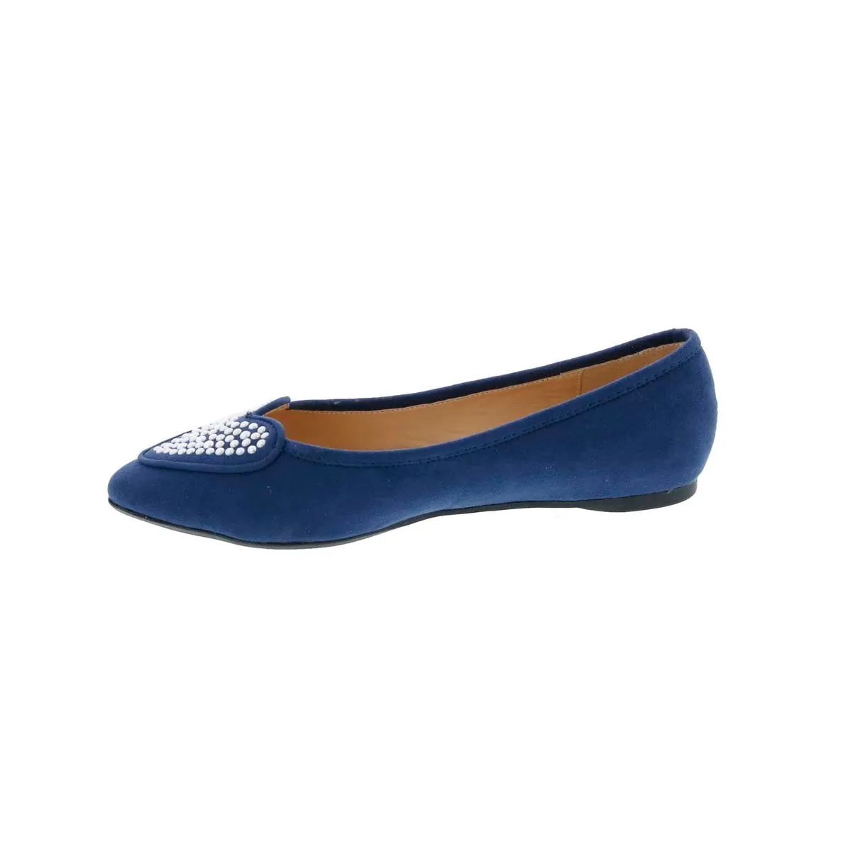 Penny Loves Kenny Nookie Prl Women Flat Slip-on In Navy Microsuede Office Friendly