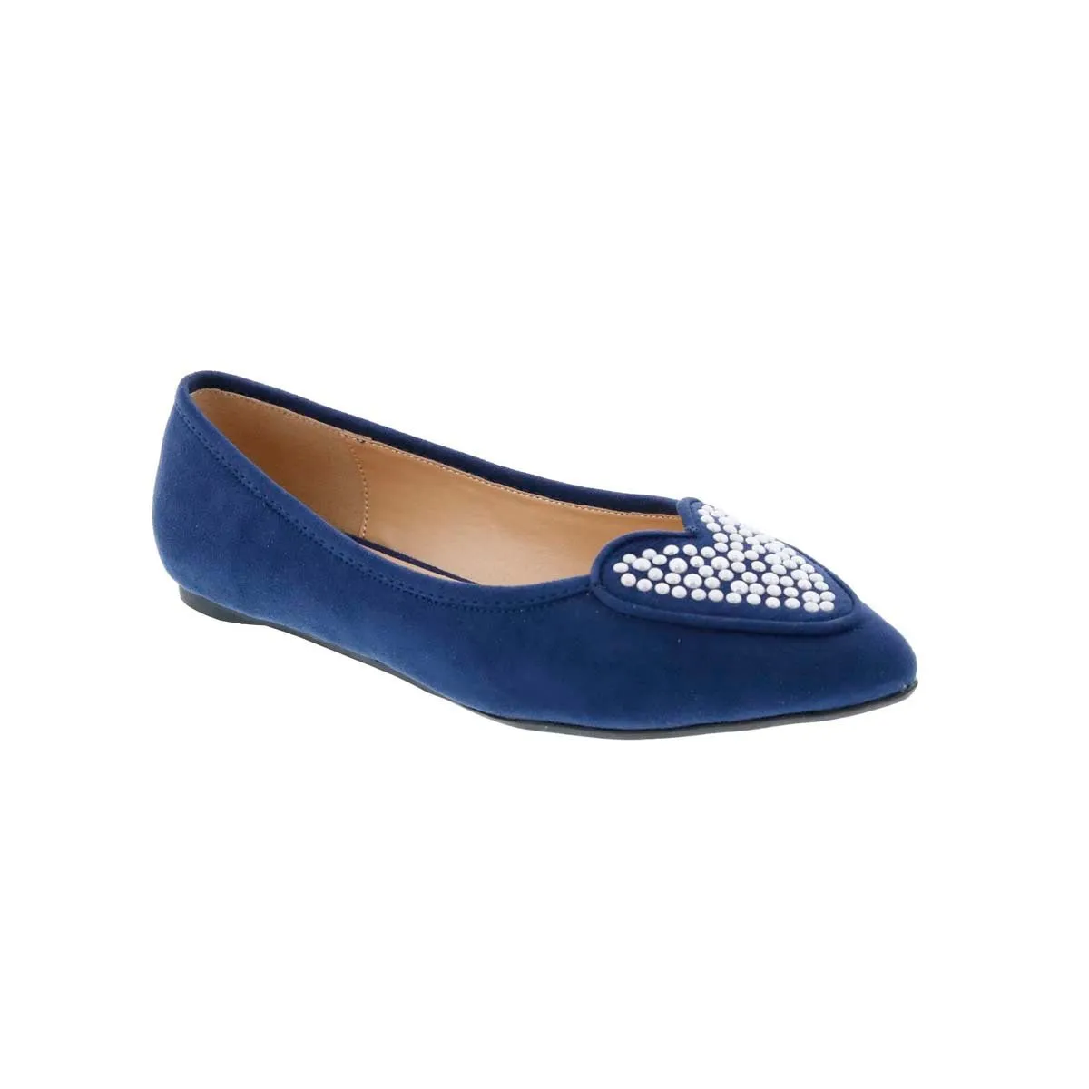 Penny Loves Kenny Nookie Prl Women Flat Slip-on In Navy Microsuede Evening Calm Clean Motion
