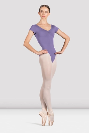 latex Ladies Penny Cap Sleeve Leotard