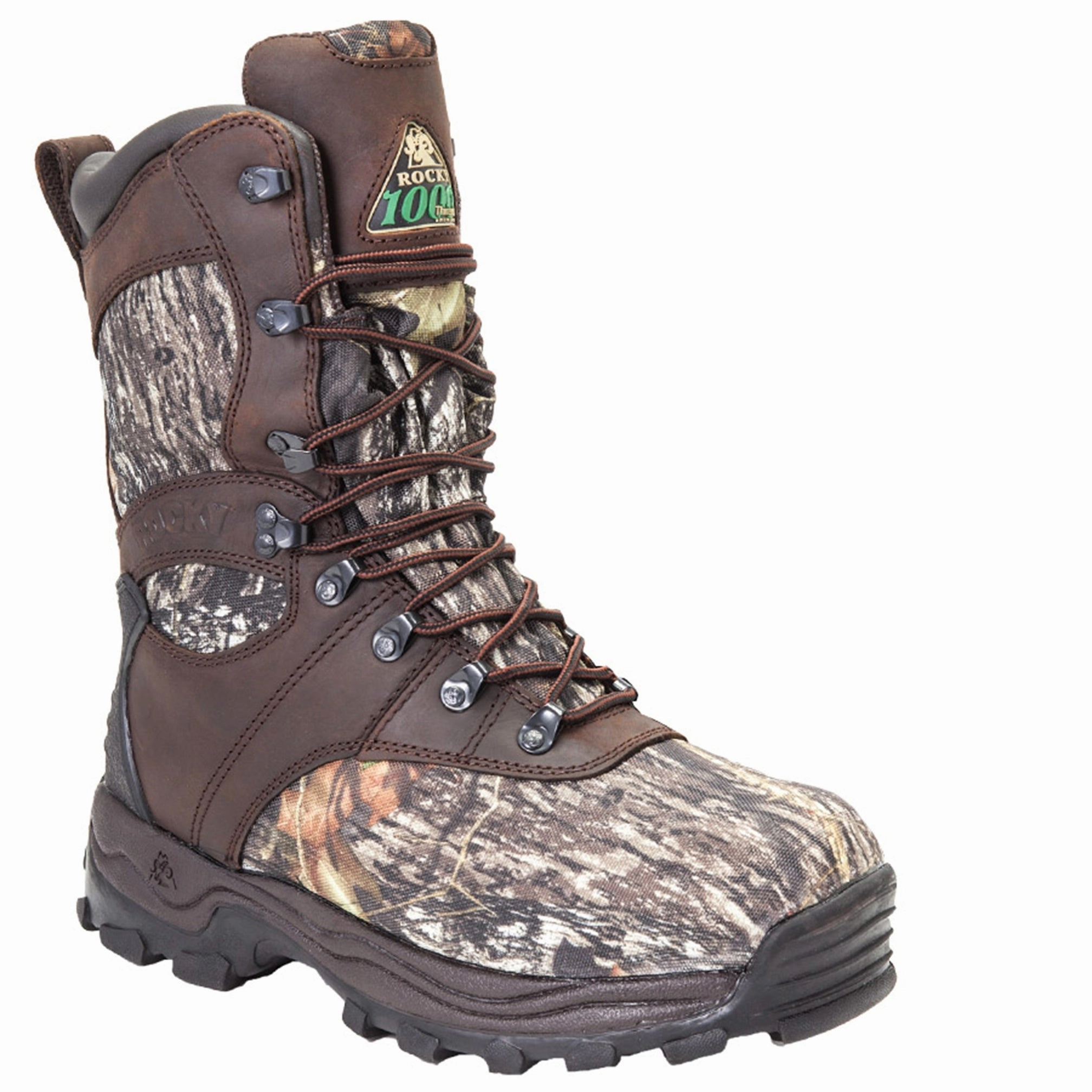 Rocky Sport Utility Men's 1000G Insulated Waterproof Boots Fq0007481 In Mossy Oak High   Performance