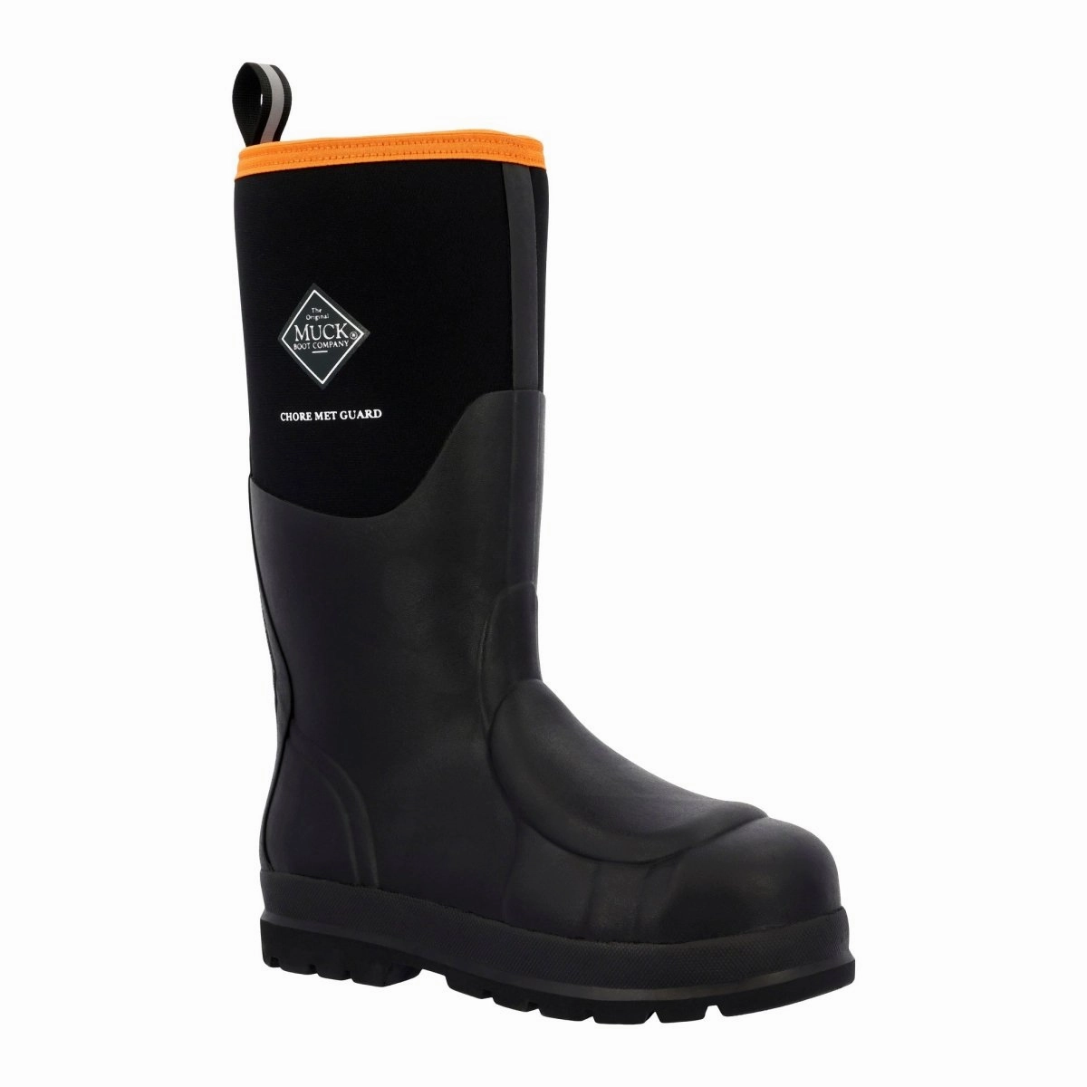 Seamless Comfort Adventure Seeker Rugged Built Hiking Trails Muck Men's Chore Classic Met Guard PR Work Boot CHSMETA2 in Black